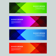 Vector Abstract design banner web template