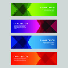 Fototapeta premium Vector Abstract design banner web template