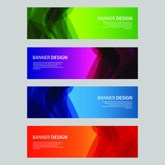 Fototapeta premium Vector Abstract design banner web template