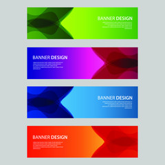 Fototapeta premium Vector Abstract design banner web template