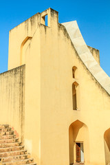 Fototapeta na wymiar The Jantar Mantar astronomical observatory in Jaipur, India.