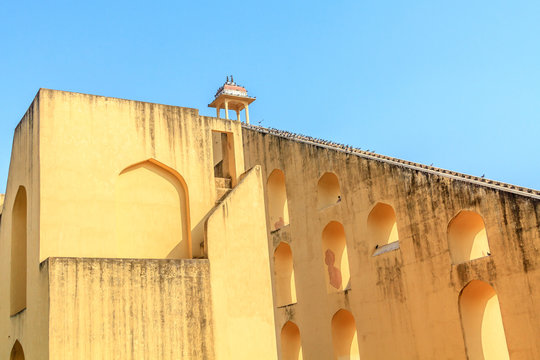 The Jantar Mantar astronomical observatory in Jaipur, India.