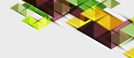 Triangle geometrical modern business presentation design template, abstract pattern for any background