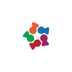 Community logo vector illutration design template