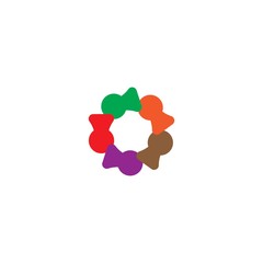 Community logo vector illutration design template