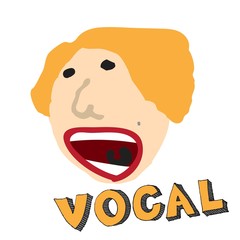 a singing person