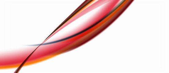 Trendy abstract wave blur pattern, multicolored lines on white background for wallpaper design. Colorful background vector. Creative vector element.