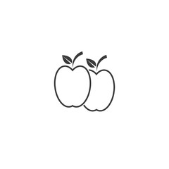 Apple logo vector illustration template