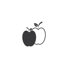 Apple logo vector illustration template
