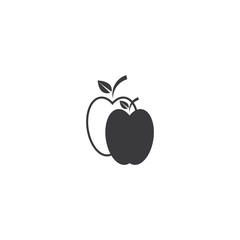 Apple logo vector illustration template
