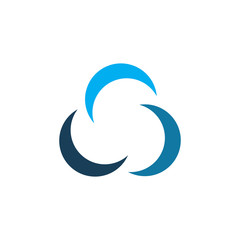 color line cloud logo design