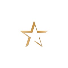 Obraz premium Star logo vector illustration template