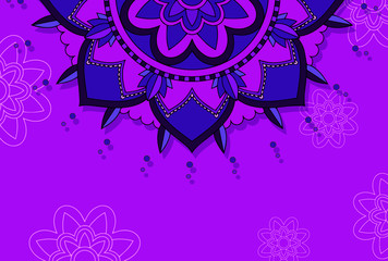 Background template with mandala designs