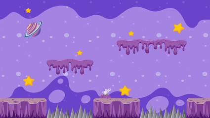 Background template with galaxy theme