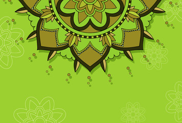 Background template with mandala designs