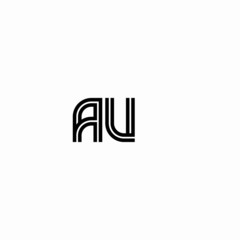 Initial outline letter AU style template