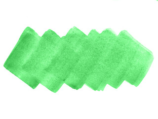 Fototapeta premium Green watercolor scribble texture. Abstract watercolor on white background. Green abstract watercolor background. It is a hand drawn.