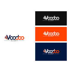 Letter v for business cards - Vector
