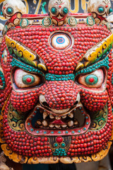 A traditional Buddhist demon mask.