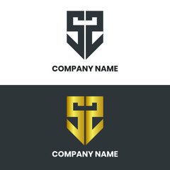 Fototapeta premium letter S modern logo design sign illustration symbol vector icon badge product branding concept business company art graphic monogram type simple minimalist gold luxury 