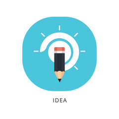 Idea, creativity, inspiration and insight concept