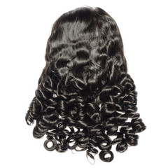 loose spiral wavy black human hair weaves extensions lace wigs