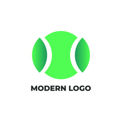 circle modern logo design sign illustration symbol vector icon badge color gardient two tone company business branding concept reuse graphic art element ball shape object gold 