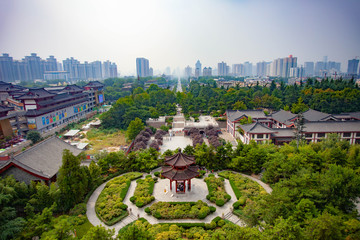 Xi'an cityscape - obrazy, fototapety, plakaty
