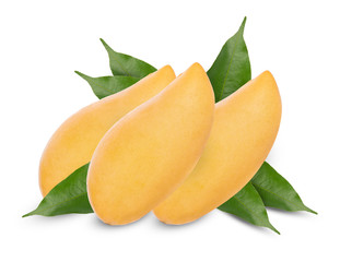 mangos isolated on white background