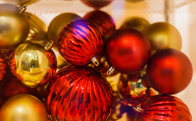 red christmas balls
