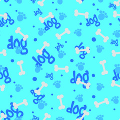 seamless pattern with dog