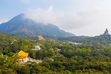 23 Nov 2019 A Ngong Ping temple, Lantau island, Hong Kong.