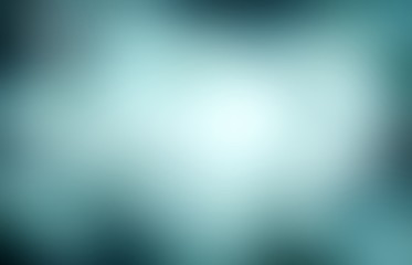 Blue smoky formless frame pattern on white empty background. Blur abstract illustration.