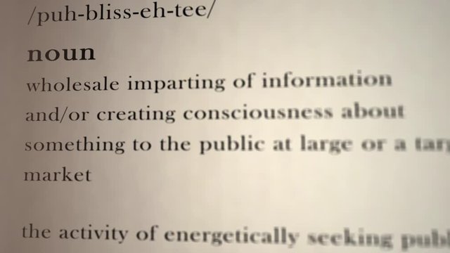 Publicity Definition