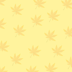 seamless floral pattern with maple leaves