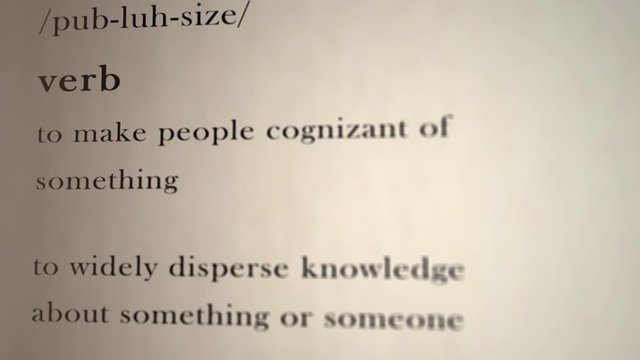 Publicize Definition