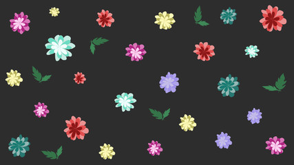 seamless pattern with flowers