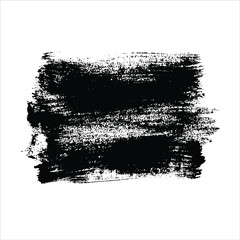 Vector black abstract watercolor background.