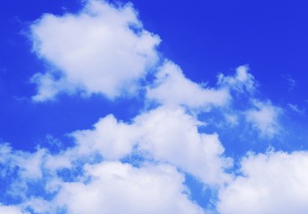 blue sky with white clouds
