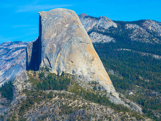 Nahaufnahme vom Half Dome, Granitkuppel im Yosemite-Nationalpark, Kalifornie
