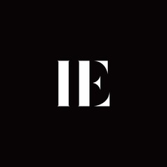 IE Logo Letter Initial Logo Designs Template