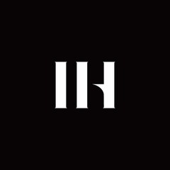 IH Logo Letter Initial Logo Designs Template