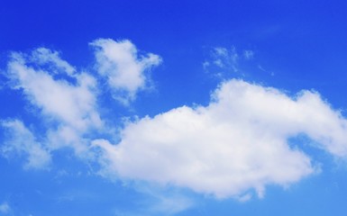 white cloud and blue sky background Nature Landscape.