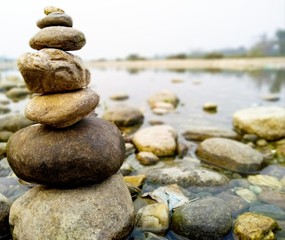 stones on the beach