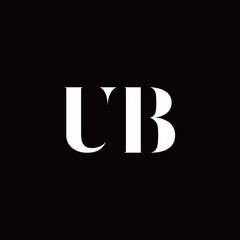 UB Logo Letter Initial Logo Designs Template