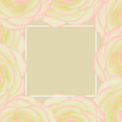 Set of card with flower camellia, leaves. Wedding ornament concept. Floral poster, invite.Decorative greeting card or invitation design background