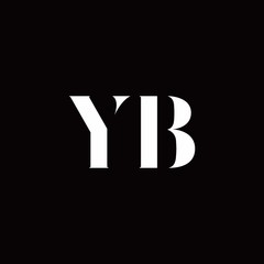 YB Logo Letter Initial Logo Designs Template