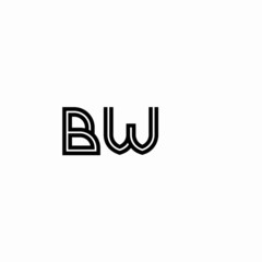  Initial outline letter BW style template