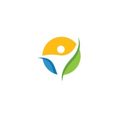 Healthy Life people Logo