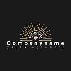 Simple logo adventure, with a simple, elegant and attractive design